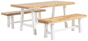 Set de masă pentru grădină Scalia (alb). 1011608