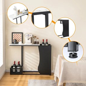 Consolă cu blat din imitație de marmură