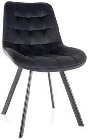 Scaun rotativ Monti velvet negru/negru Blu19