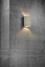 Aplica LED up/down de perete pentru iluminat exterior IP54 Rold Flat bej nisip