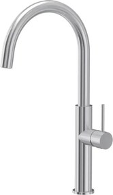 Baterie bucatarie monocomanda Quadron Valerie finisaj inox periat