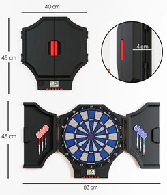 SPORTNOW Electronic Dartboard Set for 8 Players with 31 Games, LCD Scoring Indicator | Aosom Romania