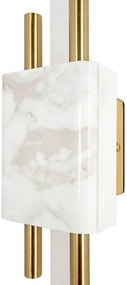 Aplica de perete LED design modern Marble, alb