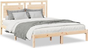 vidaXL Cadru pat foarte lung fără saltea, 160x210 cm, lemn masiv