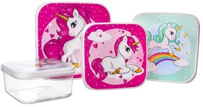 Set de 4 bucăți de cutii de gustări Orion  Unicorn