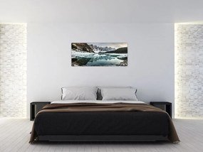 Tablou - lacul iarna (120x50 cm)