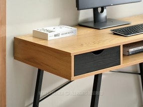 Masă PC Gavon (stejar negru + negru). 1109759