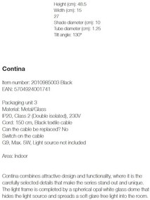 Veioza design minimalist stil nordic Contina 2010985003 NL