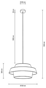 Lustră pe cablu Spot-Light 150099104 PRETO GOLD 1xE27/60W/230V