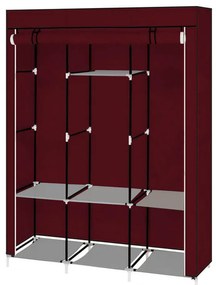 Sifonier mobil, dimensiuni 130x45x170 cm-visiniu