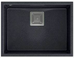 Chiuveta din granit DAVID 50 negru metalic