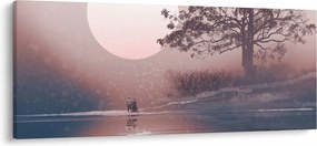 Tablou Perechea îndrăgostită (120x50 cm)