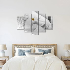 Tablou - Buddha alb (150x105 cm)