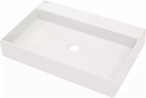 Lavoar pe blat Deante Correo alb 40x60cm
