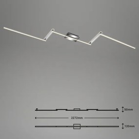 Lustră LED aplicată STAFF 5xLED/4,8W/230V crom mat Briloner 3501-018