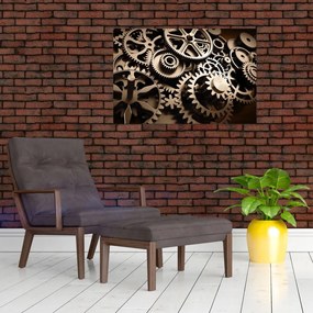 Tablou - Piese de ceas (90x60 cm)