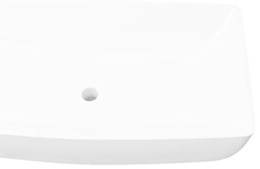 Chiuveta dreptunghiulara, alb, 71 x 39 cm, ceramica de lux Alb