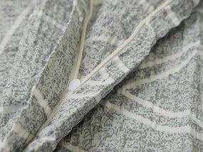 Lenjerie de pat din bumbac Renforce CREP GRAY STRIPES gri Dimensiune lenjerie de pat: 70 x 90 cm | 140 x 200 cm