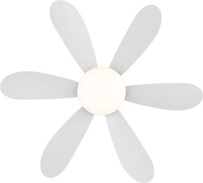 Lustra LED cu Ventilator si telecomanda DELORES alb