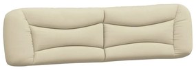 374621 vidaXL Pernă pentru tăblie de pat, crem, 200 cm, material textil