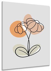Tablou floare minimalistă No1