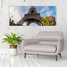 Tablou - Turnul Eiffel colorat (120x50 cm)