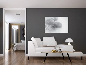 Tablou - Flori în nuanțe gri (90x60 cm)