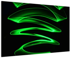 Tablou - valuri neon (90x60 cm)