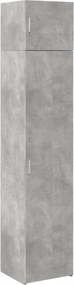 vidaXL Dulap depozitare slim gri beton 45x42,5x225 cm lemn prelucrat