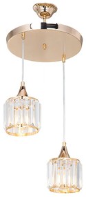 Lustra Zeyra Metal Auriu Sticla 30x70 cm