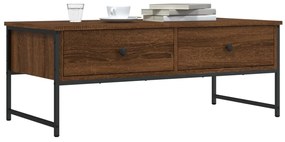 vidaXL Măsuță de cafea, stejar maro, 101x49x39,5 cm, lemn prelucrat