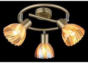 Plafoniera metal alama sticla chihlimbar ZACHERY 3L