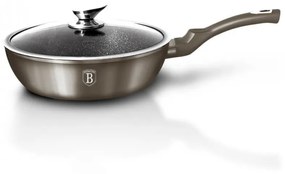 Tigaie cu capac adanca 24 cm Carbon Metallic Line Berlinger Haus BH 1237N