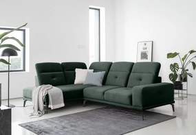 Coltar tapitat, 275x77x200 cm, Theodore L02, Eltap (Culoare: Verde inchis - Loco 35)