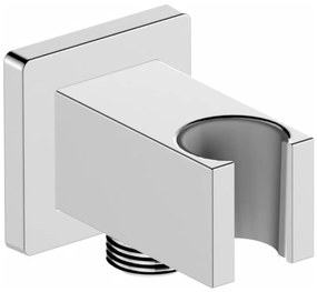 Suport unghiular de duș cu cot de ieșire KFA Armatura 845-051-00 LOGON crom lucios