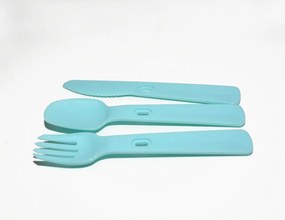 Cutie de călătorie cu tacâmuri SMART TO GO 1,1L - albastru