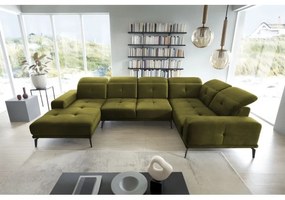 Colțar Neviro 350cm verde