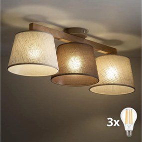 BRILAGI - LED Lustra aplicată LATTE 3xE27/15W/230V pin/mix