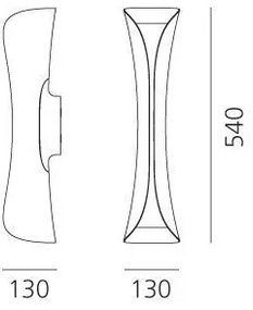 Aplică Artemide 1373020A CADMO 2xGU10/10W/230V alb