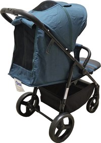 Carucior nou nascuti 2 in 1 BABY CARE™ PRO S 508, Cadru aluminiu, Spatar reglabil in 3 trepte, Husa picioare, Frana picior, Pliabil, Albastru