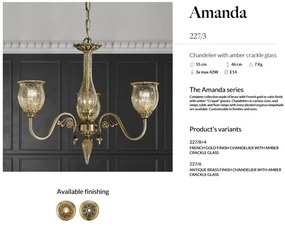 Candelabru LUX design clasic realizat manual Amanda 3L