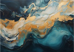 Tablou pe sticlă - Abstracție (70x50 cm)