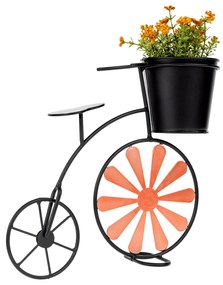 Zondo Ghiveci flori retro în formă de bicicletă Esca (bordo + negru). 1028843