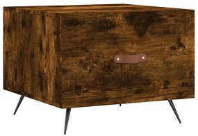 vidaXL Măsuță de cafea, stejar fumuriu, 50x50x40 cm, lemn prelucrat