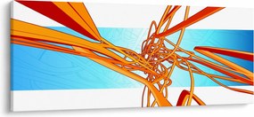 Tablou - Linii împletite, abstracție (120x50 cm)