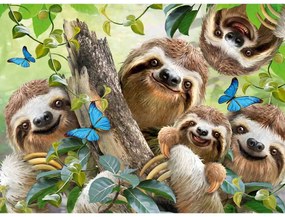PUZZLE LENESI ZAMBITORI, 500 PIESE - RAVENSBURGER (RVSPA14790)