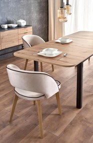 Masa extensibila Florian L160-228 cm stejar artizan/negru