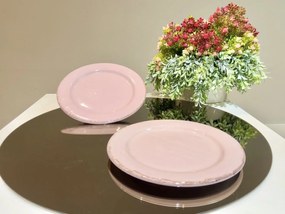 Platou Glaze Roz-Pal 30cm (glazura scurgere, lac ceramic protector)