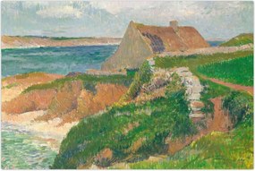 Tablou - Henri Moret, The Island of Raguenez, Brittany, reproducere (90x60 cm)