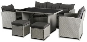 JAKS Mobilier ratan gri Colorado